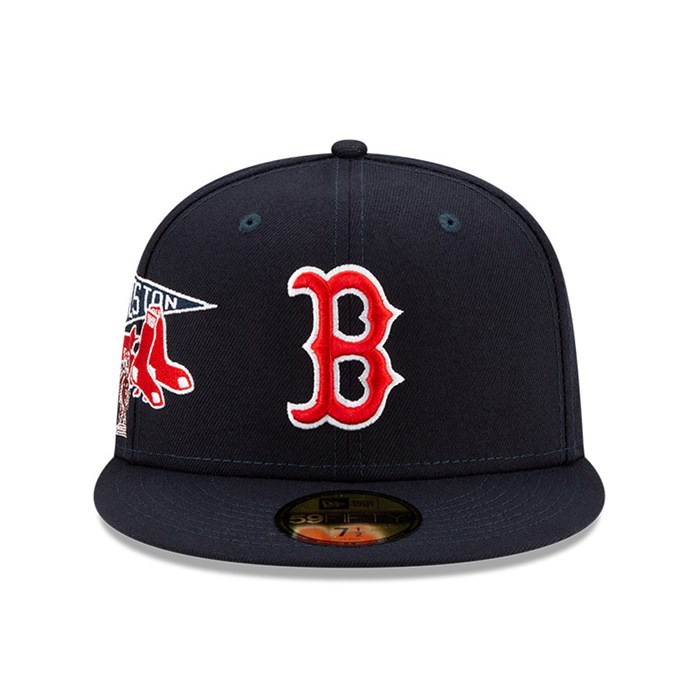 Boston Red Sox MLB City Patch 59FIFTY Lippis Laivastonsininen - New Era Lippikset Tukkukauppa FI-076835